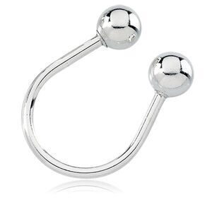 Sterling Silver U Shaped Key Chain